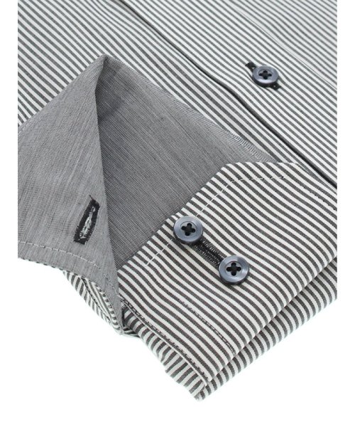 TAKA-Q(タカキュー)/形態安定吸水速乾スリムフィット ワイドカラー長袖シャツ/img02