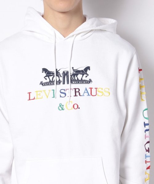 LEVI’S OUTLET(リーバイスアウトレット)/GRAPHIC PO HOODIE B 90S LOGO TEXT WHITE/img03