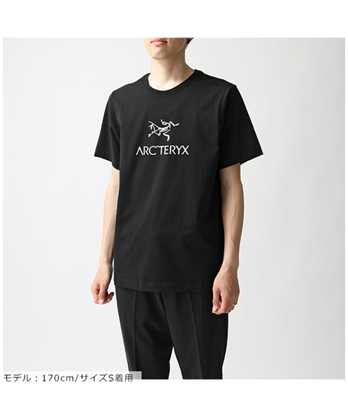 【ARCTERYX(アークテリクス)】24013 Arc Word T Shirt SS クルーネック 半袖 Tシャツ プリント カットソー  BLACK メンズ