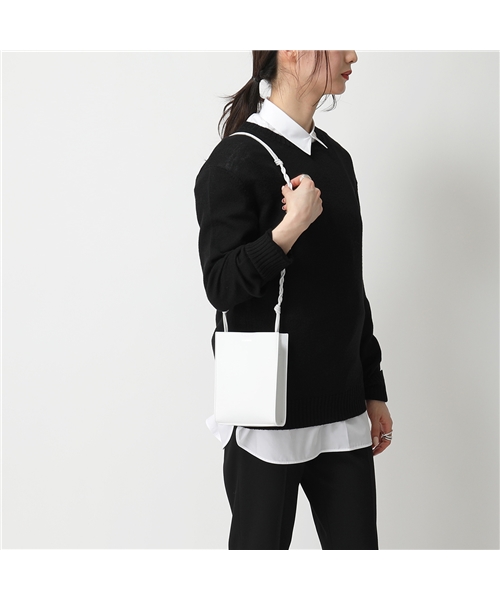 【JILSANDER(ジルサンダー)】JSPQ850173 WQB69110N 100 TANGLE SM レザー ショルダーバッグ ハンドバッグ 鞄 レディー 【JILSANDER(ジルサンダー)】JSPQ850173 WQB69110N 100 TANGLE SM レザー ショルダーバッグ ハンドバッグ 鞄 レディー