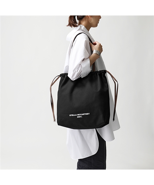 【STELLA McCARTNEY(ステラマッカートニー)】572766 W8527 1003 PARIS シティ 巾着バッグ ショルダー トートバッグ 鞄 レ
