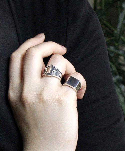 MAISON mou(メゾンムー)/【YArKA/ヤーカ】rectangle plain ring[reck]/プレーン四角リング[レック]/img05