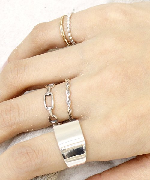 MAISON mou(メゾンムー)/【YArKA/ヤーカ】rectangle plain ring[reck]/プレーン四角リング[レック]/img06