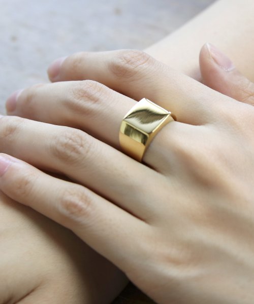 MAISON mou(メゾンムー)/【YArKA/ヤーカ】rectangle plain ring[reck]/プレーン四角リング[レック]/img10