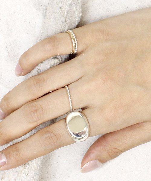 MAISON mou(メゾンムー)/【YArKA/ヤーカ】oval plain ring[reck2]/プレーン楕円リング[レック2]/img04