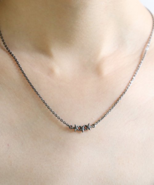 MAISON mou(メゾンムー)/【YArKA/ヤーカ】silver925 star jewelry collecttion　3star simple necklace [chast4]/スター/img01