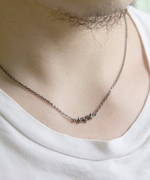MAISON mou(メゾンムー)/【YArKA/ヤーカ】silver925 star jewelry collecttion　3star simple necklace [chast4]/スター/img02