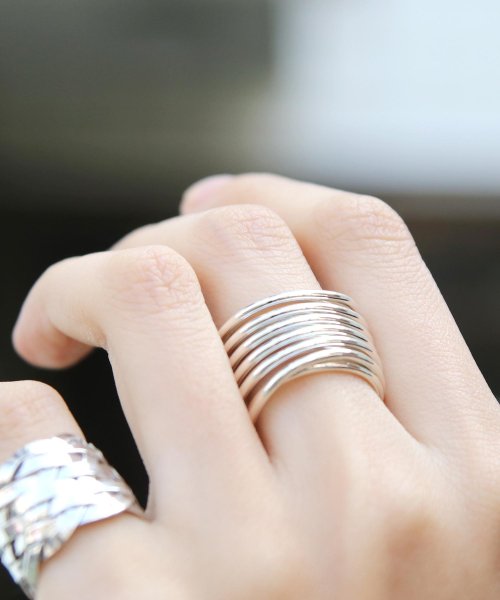 MAISON mou(メゾンムー)/【YArKA/ヤーカ】silver925  coil design ring[kees]/シルバー925コイルデザインリング/img02