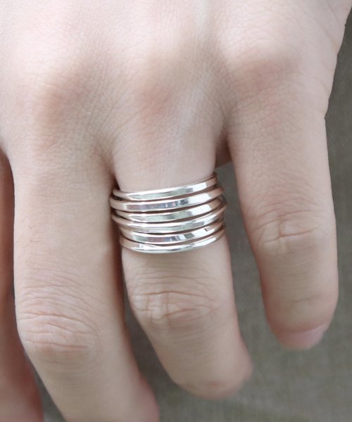 MAISON mou(メゾンムー)/【YArKA/ヤーカ】silver925  coil design ring[kees2]/シルバー925コイルデザインリング/img03