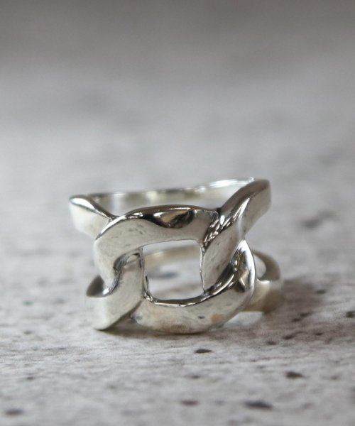 MAISON mou(メゾンムー)/【YArKA/ヤーカ】silver925 flat link chain motif ring[chiki]/シルバー925喜平チェーンモチーフリング/img07