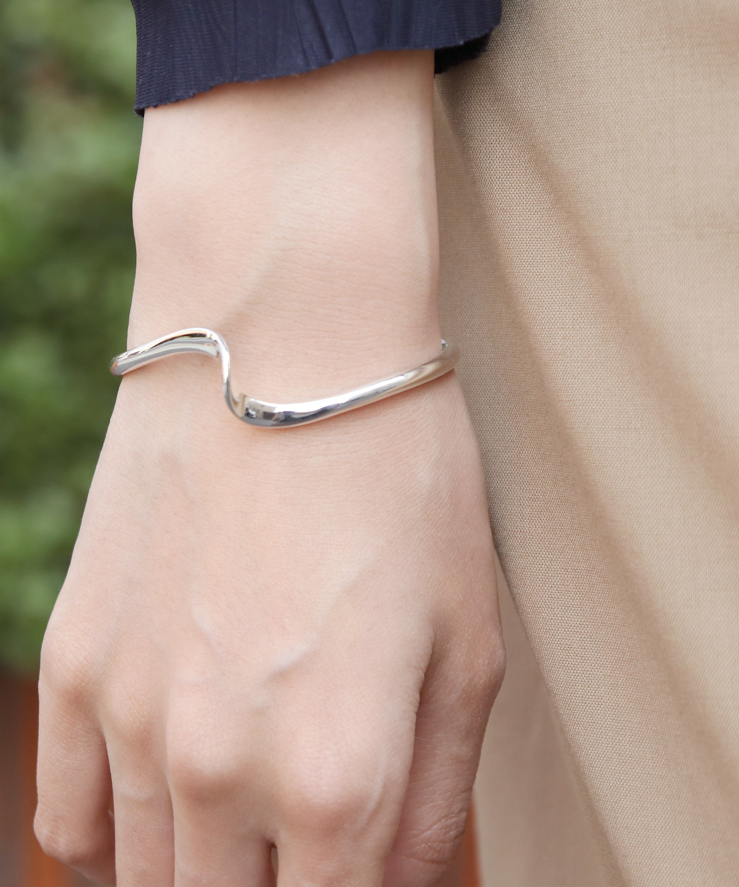 SILVER925 TWIST DESIGN BRACELET/シルバーバングル SILVER925 TWIST DESIGN BRACELET/シルバー/ブレスレット
