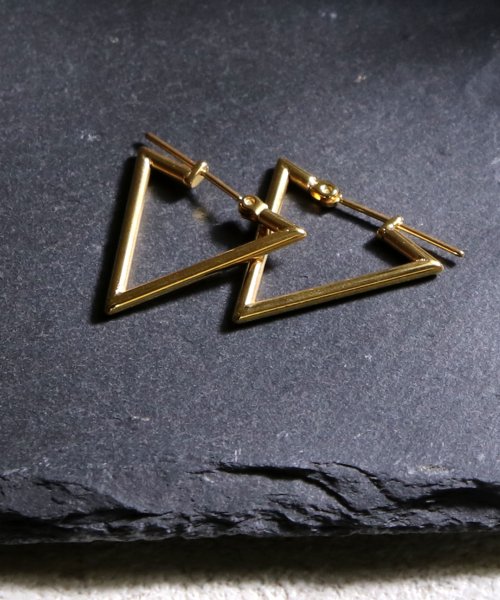 MAISON mou(メゾンムー)/【YArKA/ヤーカ】stainless series triangle pierce/ステンレス トライアングルピアス/img02