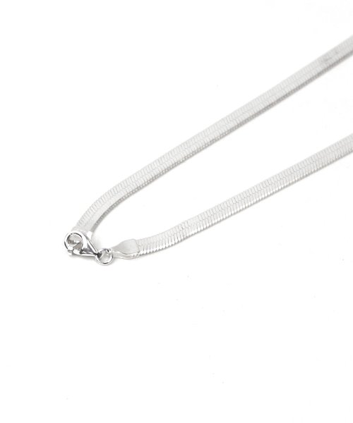 MAISON mou(メゾンムー)/【YArKA/ヤーカ】silver925 simple flat necklace[SNK]/シンプルフラットネックレス(チョーカー） 4mm/img08