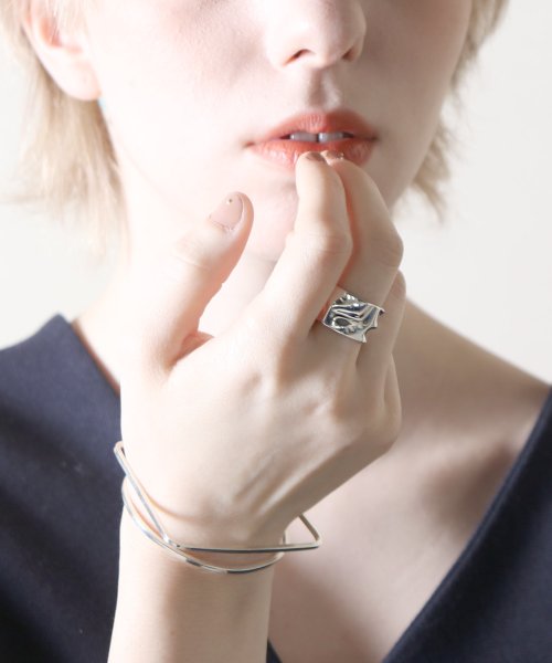 MAISON mou(メゾンムー)/【YArKA/ヤーカ】silver925warped 12mm ring[ta1]/歪12mmリング シルバー925 /img07