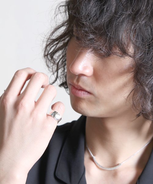 MAISON mou(メゾンムー)/【YArKA/ヤーカ】silver925 warped height difference ring[ta4]/歪高低差リング シルバー925 /img05