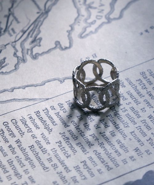 MAISON mou(メゾンムー)/【YArKA/ヤーカ】silver925 Crumpled paper pattern ring [kusha3]/くしゃくしゃ紙模様リング シルバー925 /img01