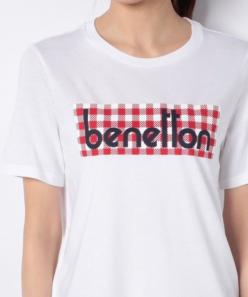 BENETTON (women)(ベネトン（レディース）)/モダールコットンブランドロゴ半袖Tシャツ・カットソー/img35