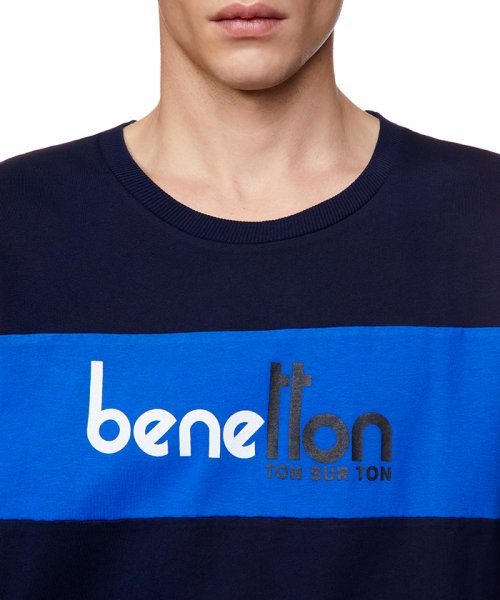 BENETTON (mens)(ベネトン（メンズ）)/パネルカラーロゴTシャツ・カットソー/img12