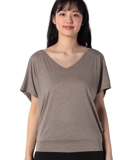 BENETTON (women)(ベネトン（レディース）)/リヨセルVネックオーバーサイズTシャツ・カットソー/img23