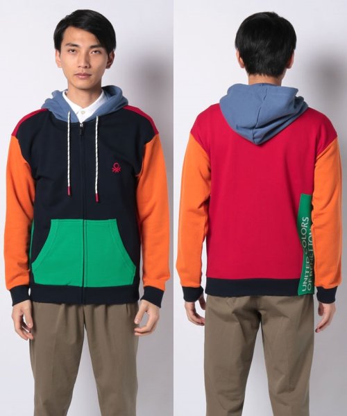 BENETTON (mens)(ベネトン（メンズ）)/マルチカラージップパーカー/img05