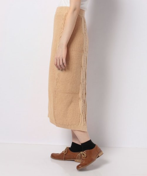 NICE CLAUP OUTLET(ナイスクラップ　アウトレット)/【natural couture】ケーブルニットスカート/img02