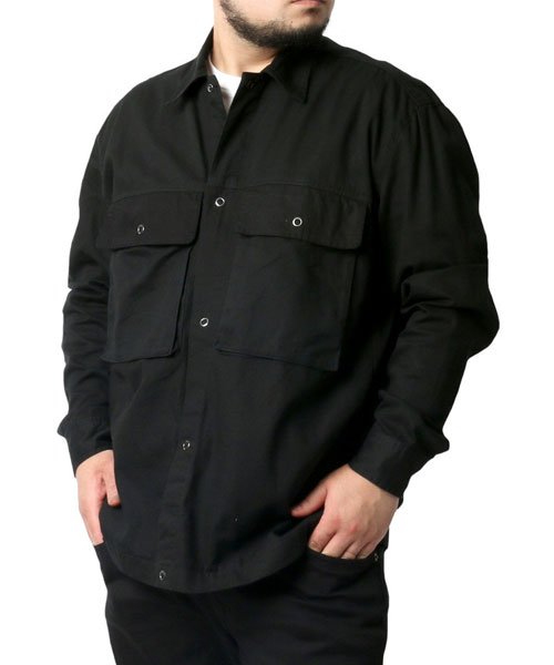 MARUKAWA(大きいサイズのマルカワ)/大きいサイズ ミリタリー ビッグポケット 長袖シャツ 春/img01