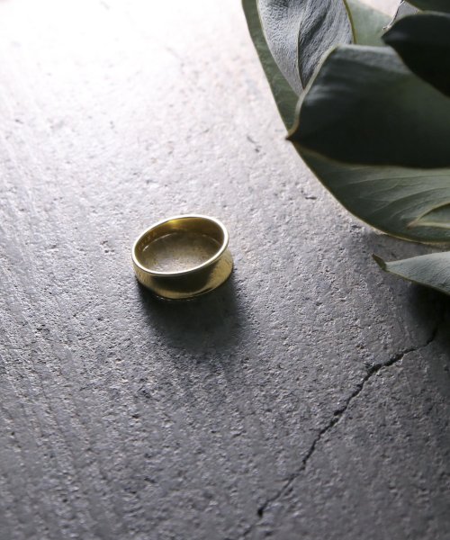 MAISON mou(メゾンムー)/【YArKA/ヤーカ】silver925 simple  ring[dt] /シンプル凹みリング シルバー925 /img01