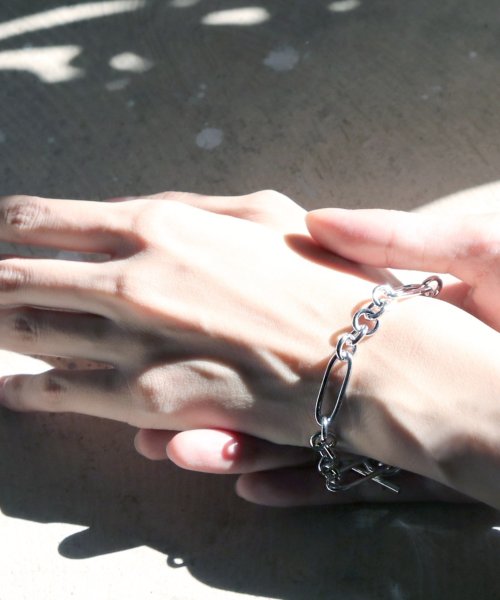 MAISON mou(メゾンムー)/【YArKA/ヤーカ】silver925 mix chain bracelet [HB2]/ミックスチェーンブレスレット シルバー925 /img05