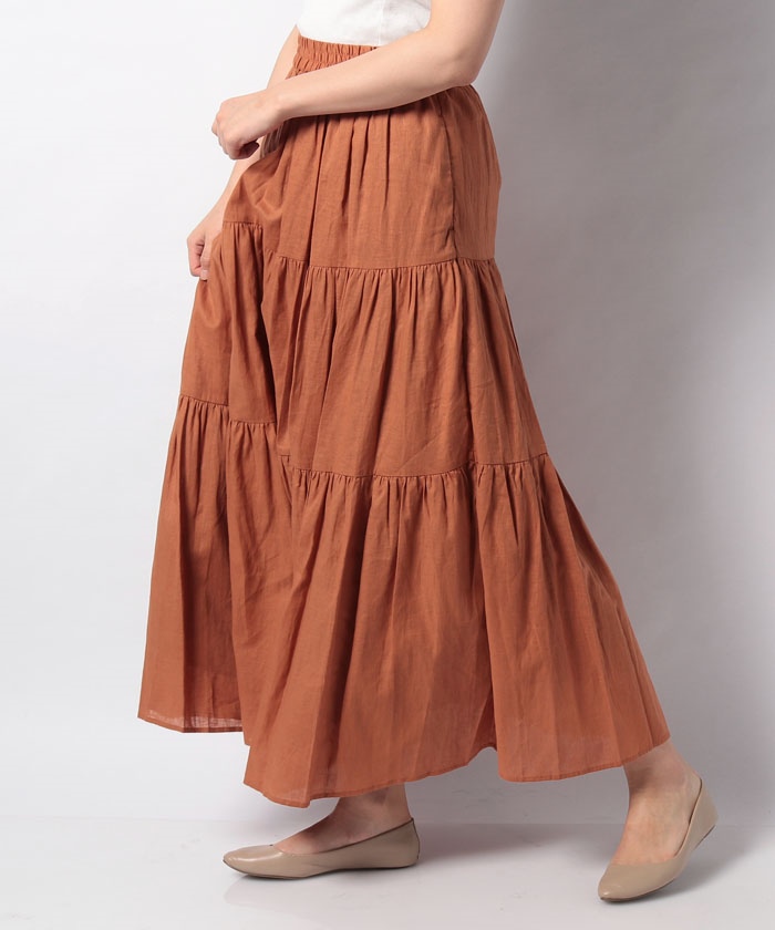 新品・タグ付き マイラン フィッシュテイルラップスカート ホワイト