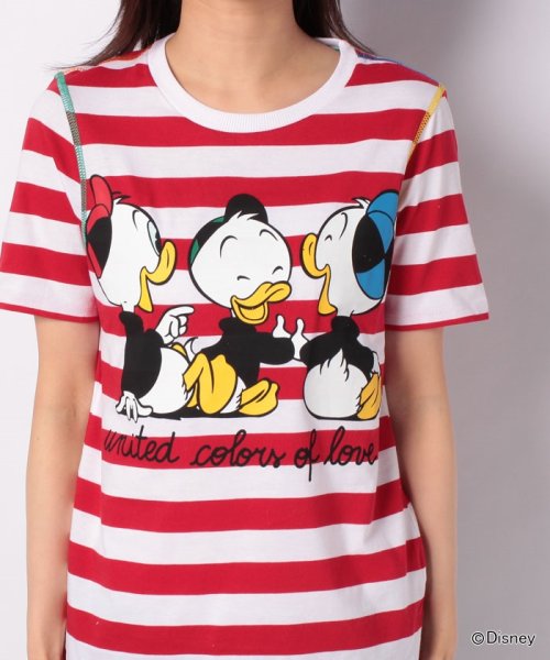 BENETTON (women)(ベネトン（レディース）)/【Disneyコラボ】ヒューイデューイルーイ半袖ボーダーTシャツ/img08