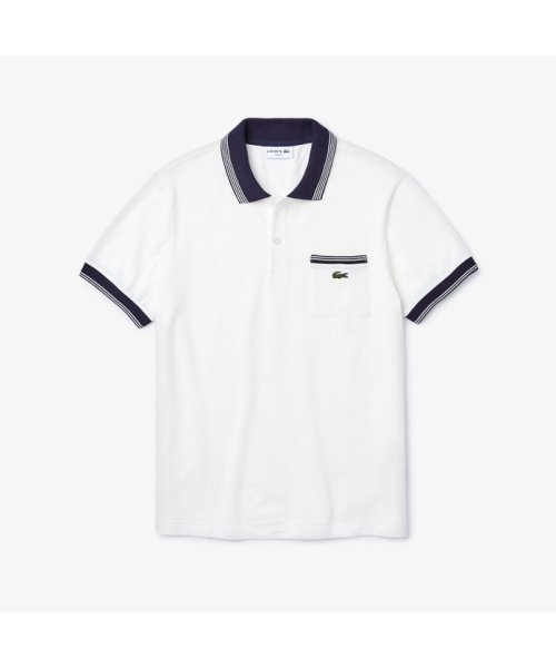 LACOSTE Mens(ラコステ　メンズ)/ストライプリブポロシャツ (半袖)/img04