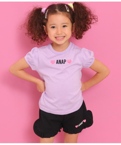 ANAP KIDS(アナップキッズ)/シンプルパフスリーブTシャツ/img01