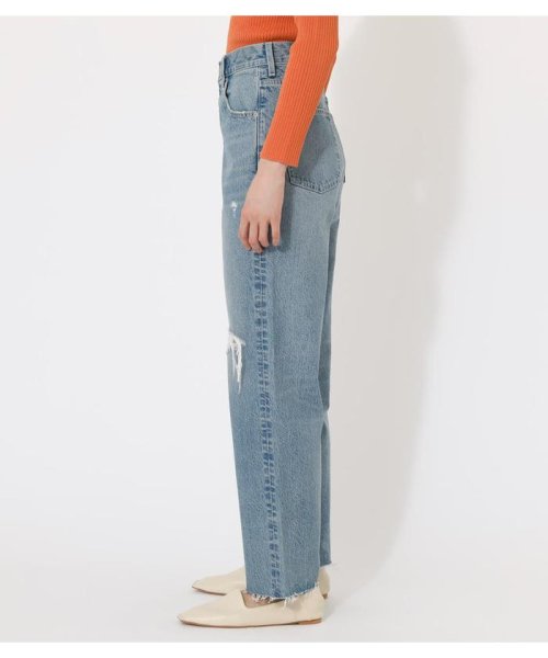 AZUL by moussy(アズールバイマウジー)/HIGH WAIST DAMAGE DENIM WIDE/img04