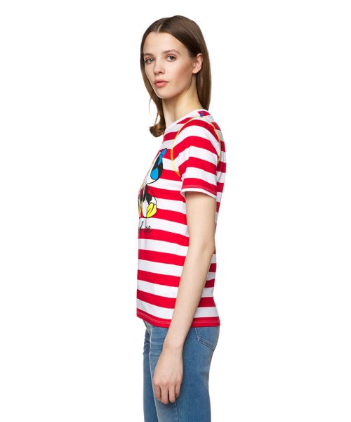 BENETTON (women)(ベネトン（レディース）)/【Disneyコラボ】ヒューイデューイルーイ半袖ボーダーTシャツ/img01