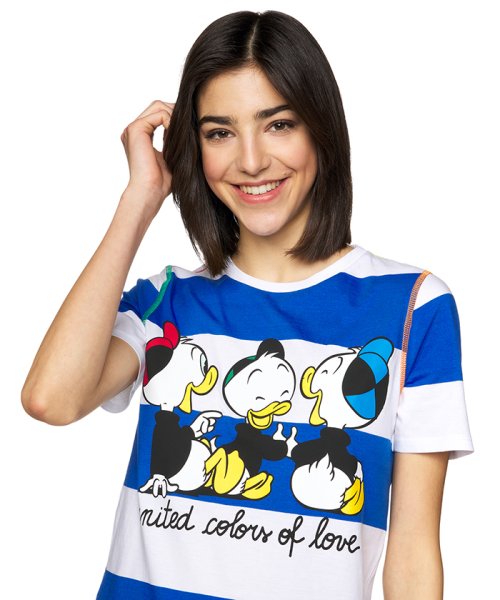 BENETTON (women)(ベネトン（レディース）)/【Disneyコラボ】ヒューイデューイルーイ半袖ボーダーTシャツ/img12