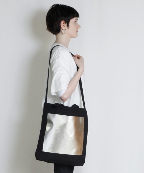 MAISON mou(メゾンムー)/【Parfum de Charmant Fleur/パルファム ドゥ シャルマンフルール】haku print 2way bag/箔プリント2wayショルダーバ/img10