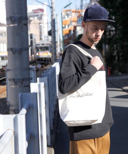 MAISON mou(メゾンムー)/【knock through abstraction/ノックスルーアブストラクション】sign logo tote/サインロゴ刺繍トート/img08