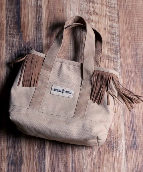 MAISON mou(メゾンムー)/【MINNETONKA/ミネトンカ】Fringe Canvas Tote/フリンジキャンバストート/img01