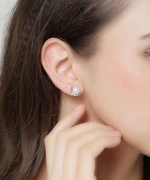 ピアス パール スタッドピアス パールピアス 直結ピアス シンプル 結婚式 おしゃれ オフィス イヤリング レディース 人気アクセサリー ショッピングゴー Shoppinggo Magaseek