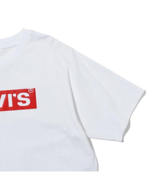 Levi's(リーバイス)/グラフィックボクシーTシャツ BOX TAB PUFF WHITE+/img04