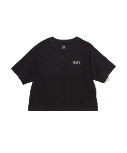 Levi's(リーバイス)/グラフィックボクシーTシャツ 90'S SERIF RHINESTONE CAVIAR/img01
