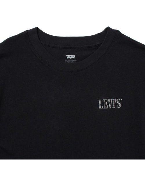 Levi's(リーバイス)/グラフィックボクシーTシャツ 90'S SERIF RHINESTONE CAVIAR/img03
