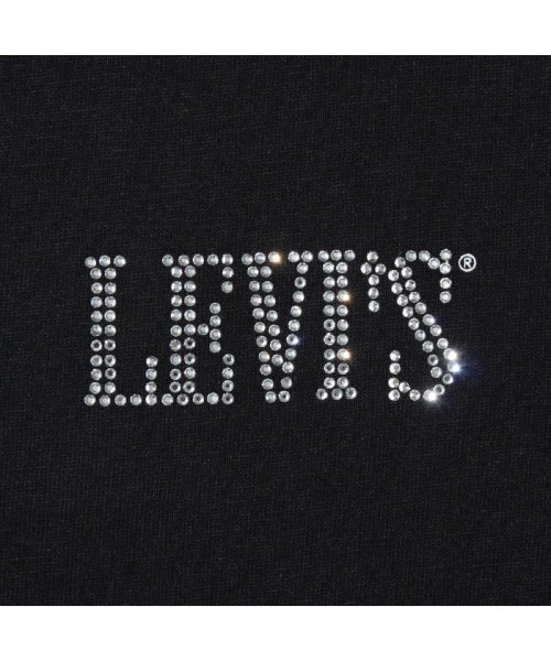 Levi's(リーバイス)/グラフィックボクシーTシャツ 90'S SERIF RHINESTONE CAVIAR/img06