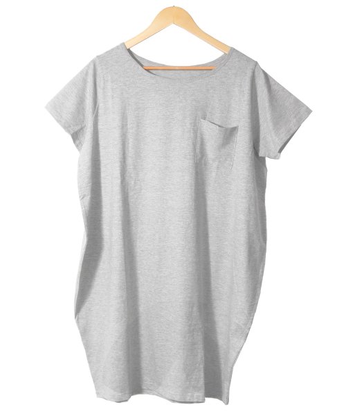 mili an deni(ミリアンデニ)/レディース ワンピース Tシャツ カットソー ショート丈 半袖 ポケット付き/img33