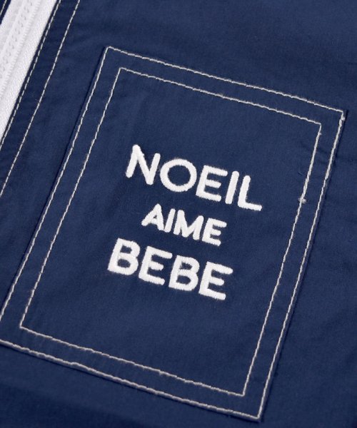 Noeil aime BeBe(ノイユ　エーム　べべ)/タイプライター ワーク風 ジャケット (90cm~130cm)/img03