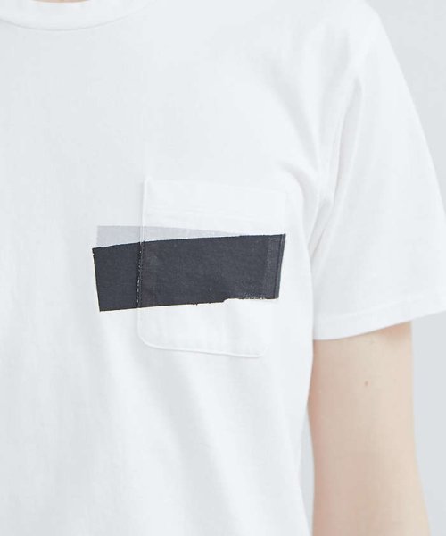 5351POURLESHOMMES(5351POURLESHOMMES)/NEWワンライン半袖Tシャツ【ポケットver.】/img23