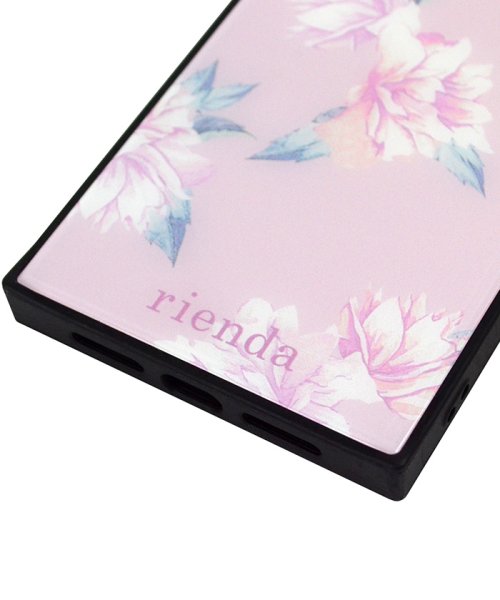 rienda(リエンダ)/iphoneケース iPhoneXR リエンダ rienda 背面ガラスケース ワントーンフラワー Pink iphonexr アイフォンケース/img04