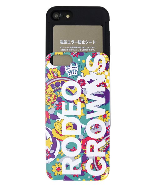 Rodeo Crowns(ロデオクラウンズ)/iphoneケース iPhoneSE(第2世代) iPhone8/7 ロデオクラウンズ RODEOCROWNS ロゴフラワーEMERALD カード収納背面ケース/img05