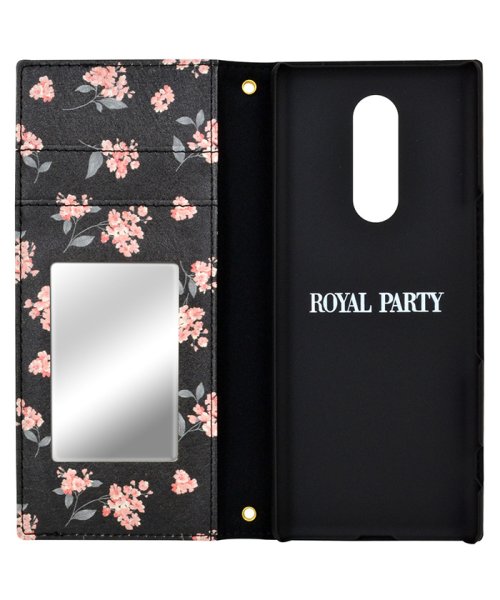 ROYAL PARTY(ロイヤルパーティー)/スマホケース xperia ケース Xperia1 ロイヤルパーティー RoyalParty WAVE BLACK 手帳型ケース android/img02