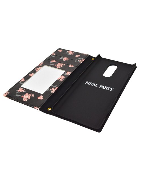 ROYAL PARTY(ロイヤルパーティー)/スマホケース xperia ケース Xperia1 ロイヤルパーティー RoyalParty WAVE BLACK 手帳型ケース android/img08